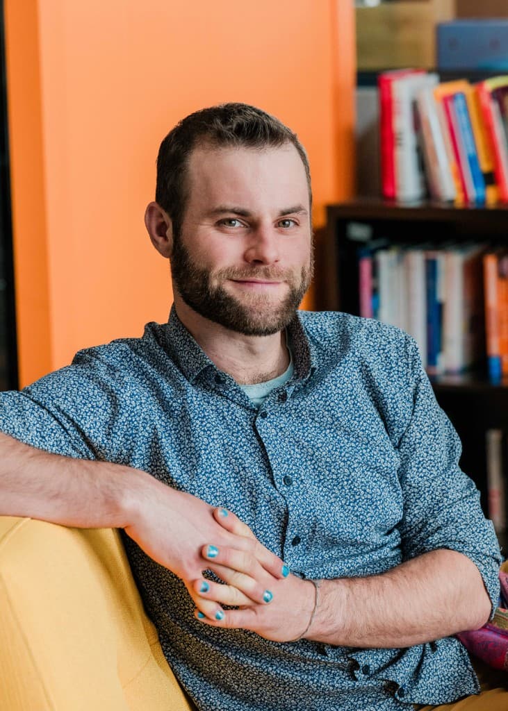 Portrait of Brian Broom-Peltz, designer, developer, and go-to-market engineer based in Truckee, California