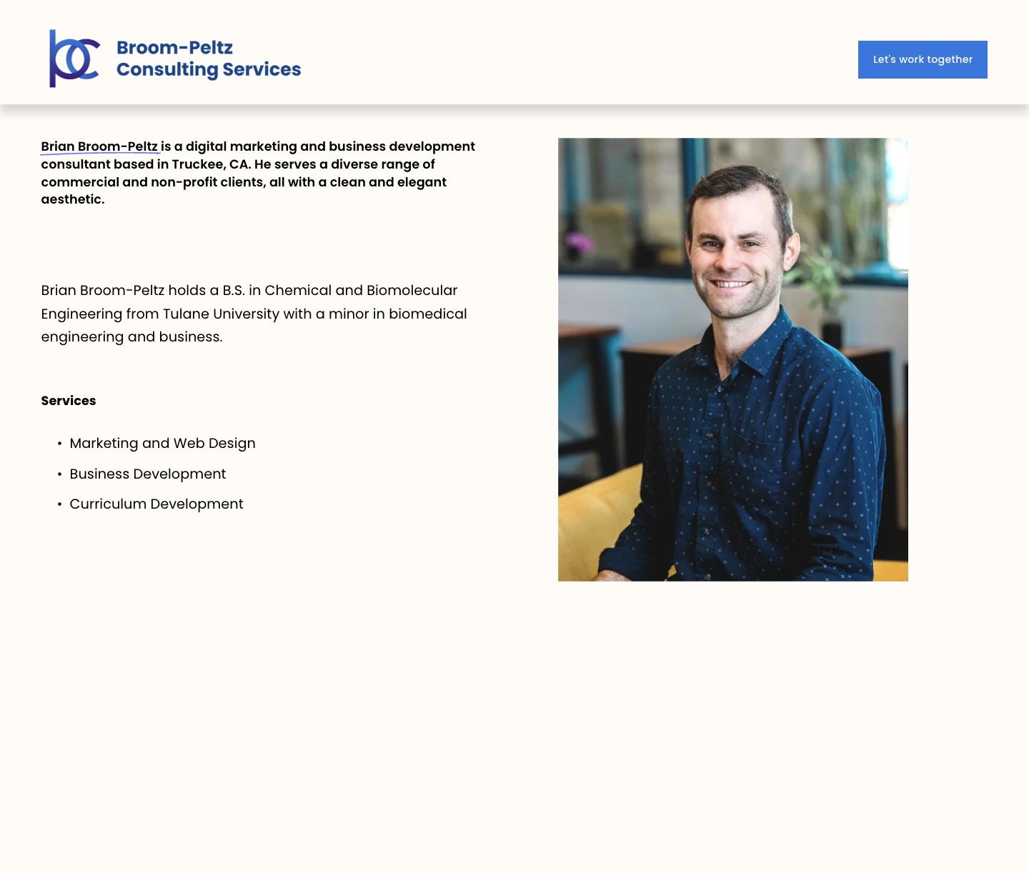 Broom-Peltz Consulting: about desktop