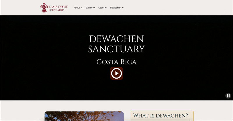 Lama Dorje Foundation: dewache screen recording 2023 12 31 at 3.50.58 pm