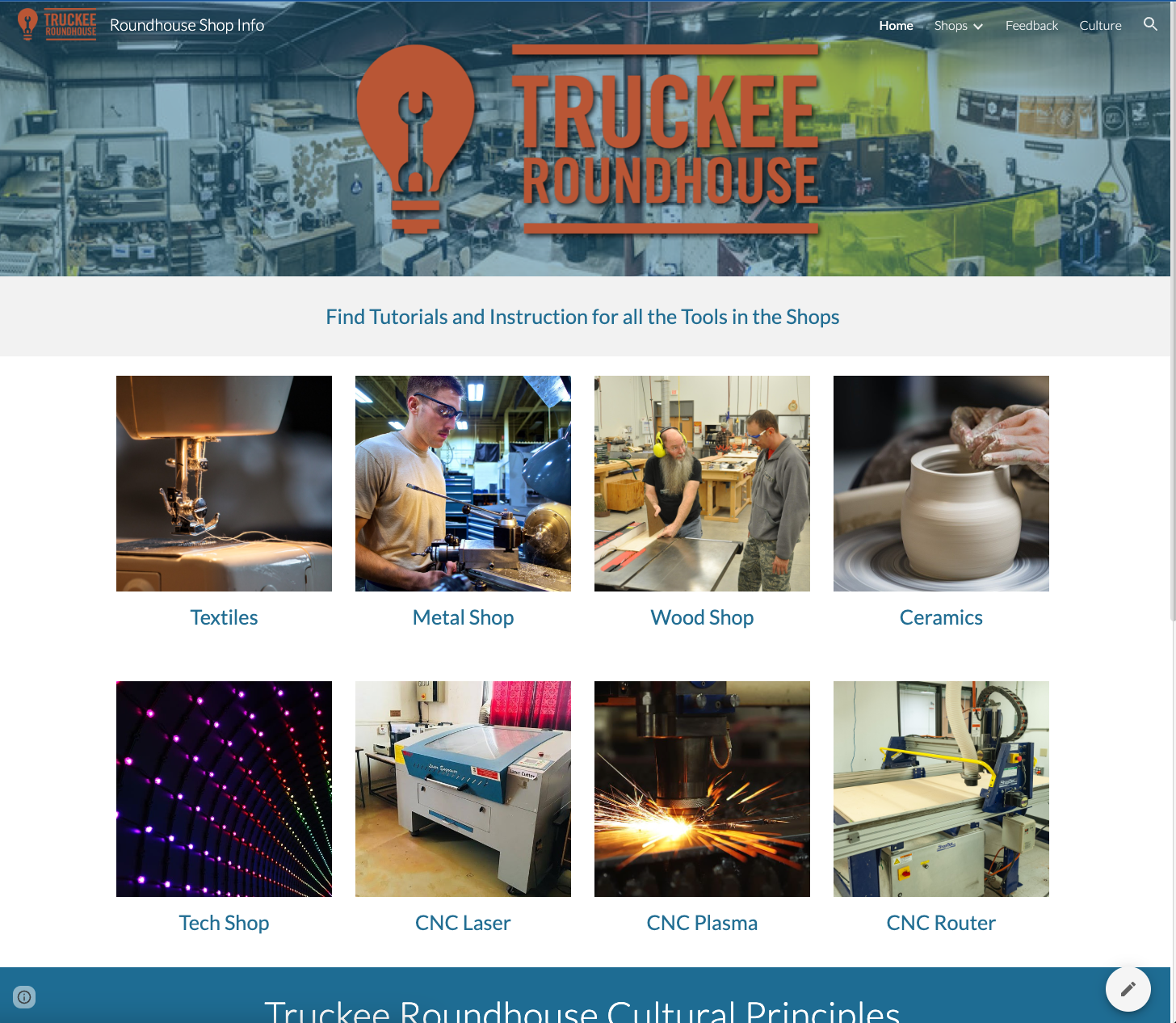 Truckee Roundhouse Curriculum: project screenshot